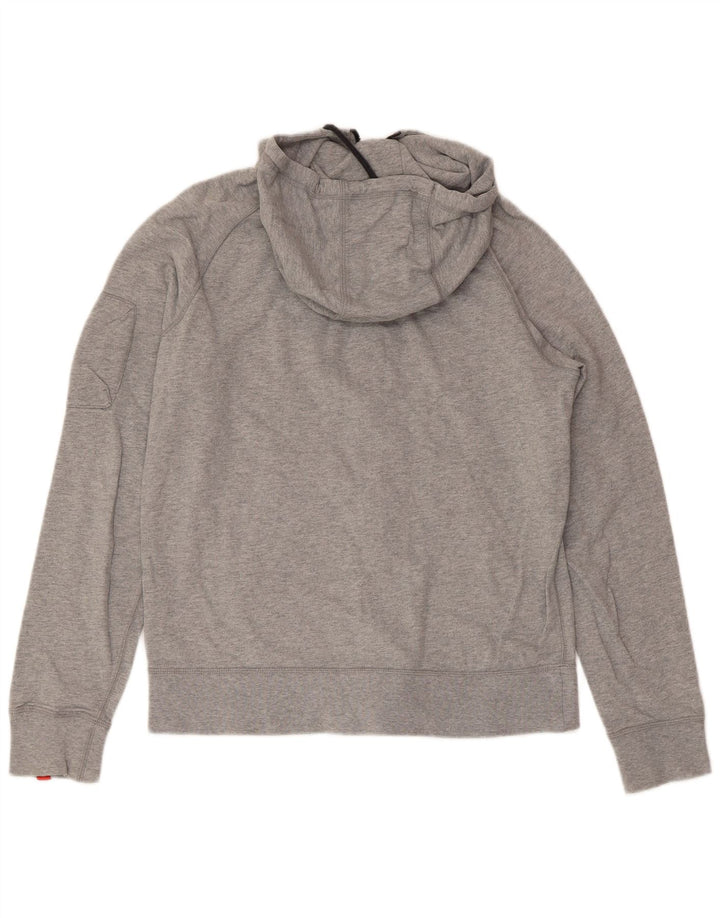 Maglione con cappuccio e zip da donna NIKE UK 12 Cotone grigio medio