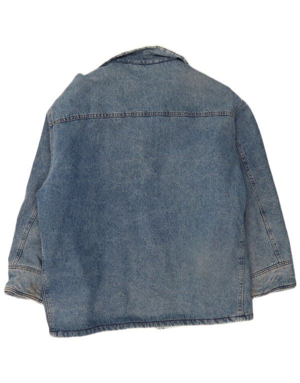 UNIFORM Giacca da uomo in denim Sherpa UK 42 XL Blu