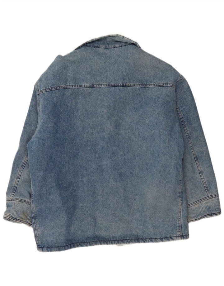 UNIFORM Giacca da uomo in denim Sherpa UK 42 XL Blu