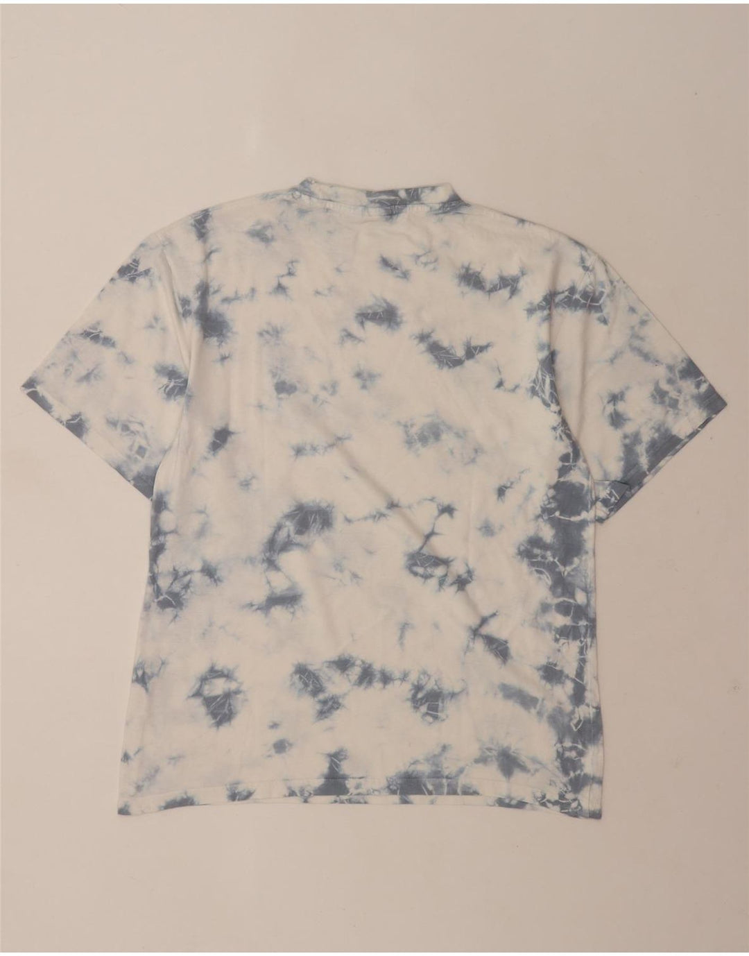 T-shirt da uomo Pull & Bear Top XS in cotone tie-dye bianco