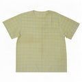 Top camicetta da donna vintage UK 14 scozzese verde medio