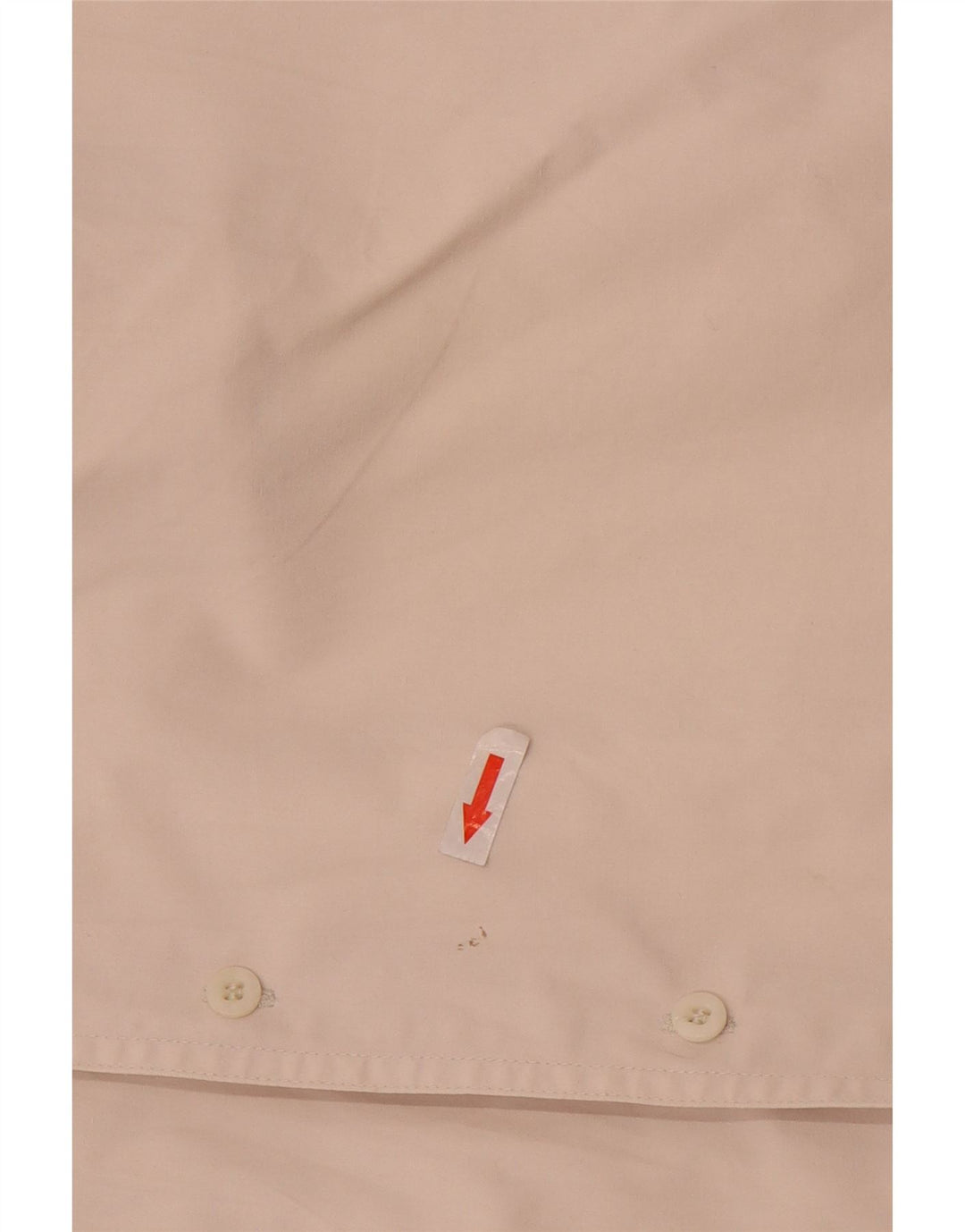 Camicia vintage da uomo a maniche corte grande in cotone bianco