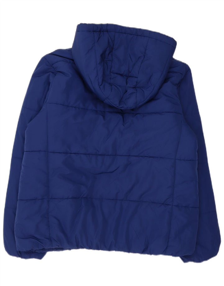 Giacca imbottita con cappuccio da donna Marks & Spencer UK 16 grande poliestere blu navy