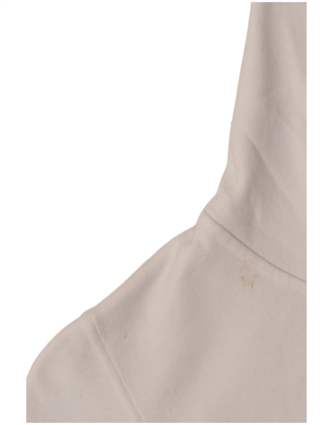 CALVIN KLEIN JEANS Felpa con cappuccio e zip grafica da donna UK 10 Small Bianca