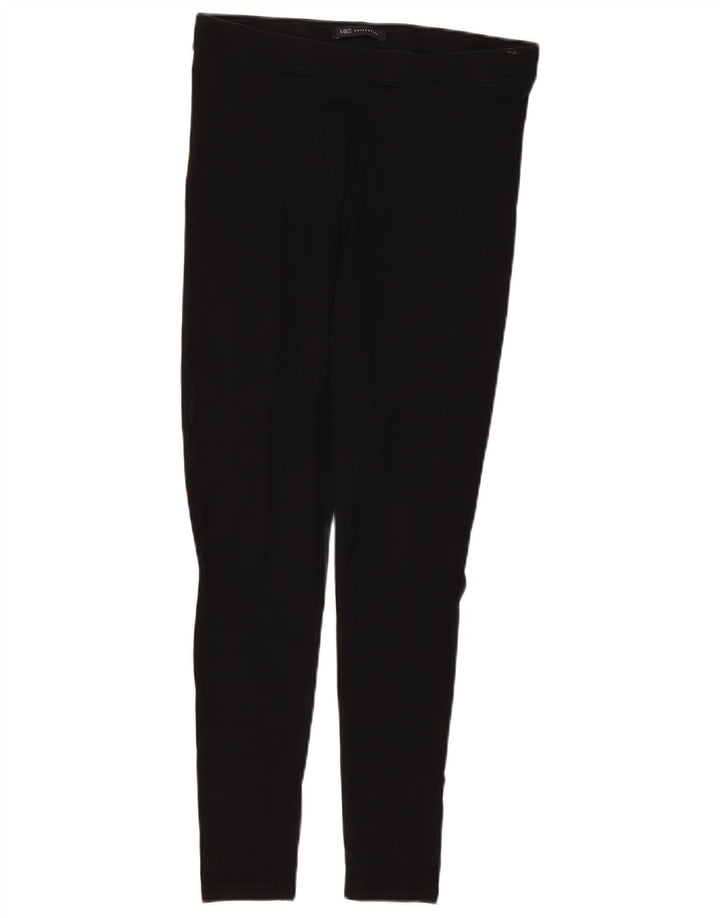 Leggings da donna Marks & Spencer UK 12 cotone nero medio