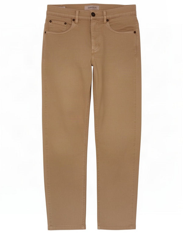 SIVIGLIA Pantaloni slim cropped da uomo W30 L26 Cotone beige
