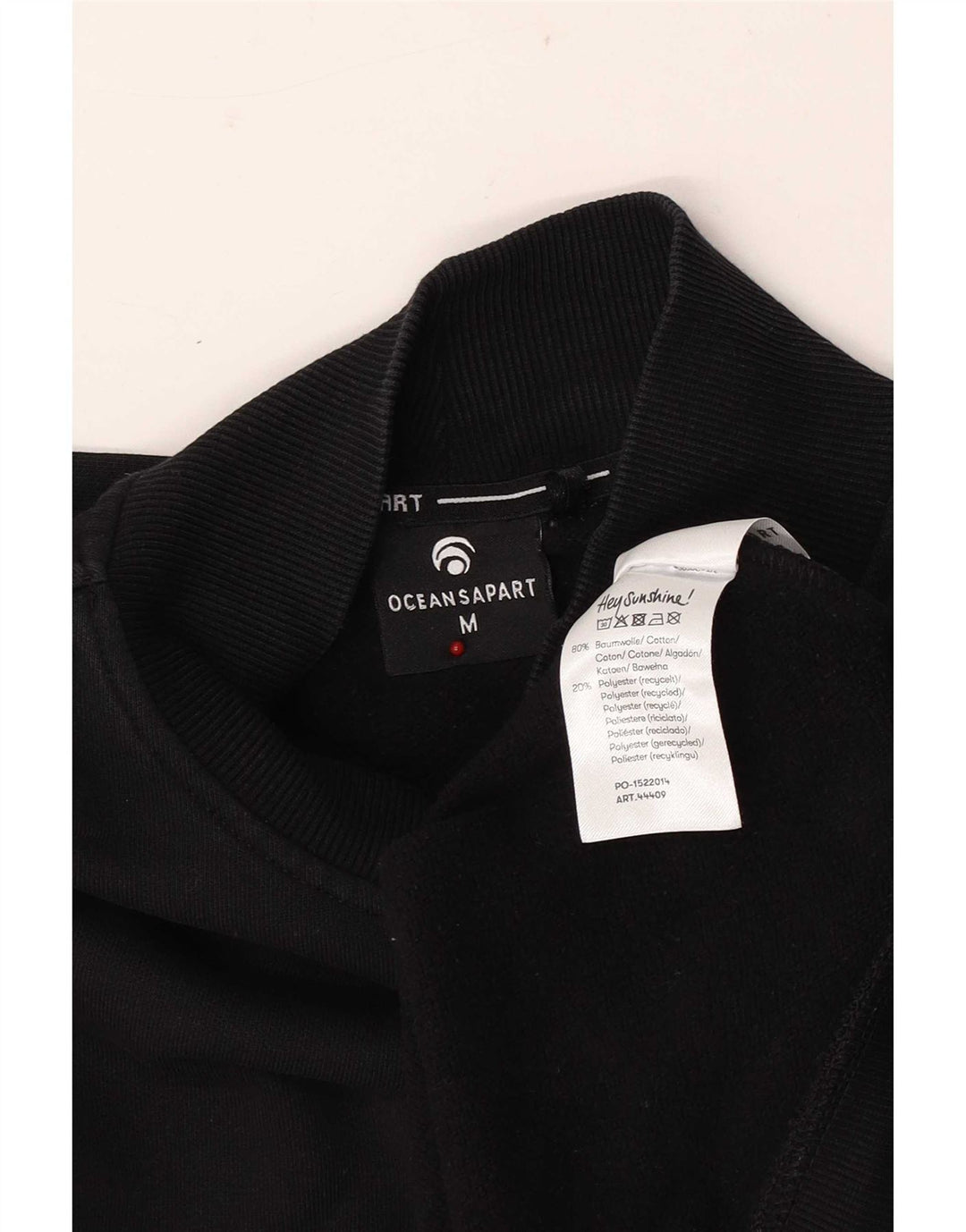 Felpa da uomo Oceansapart maglione medio cotone nero
