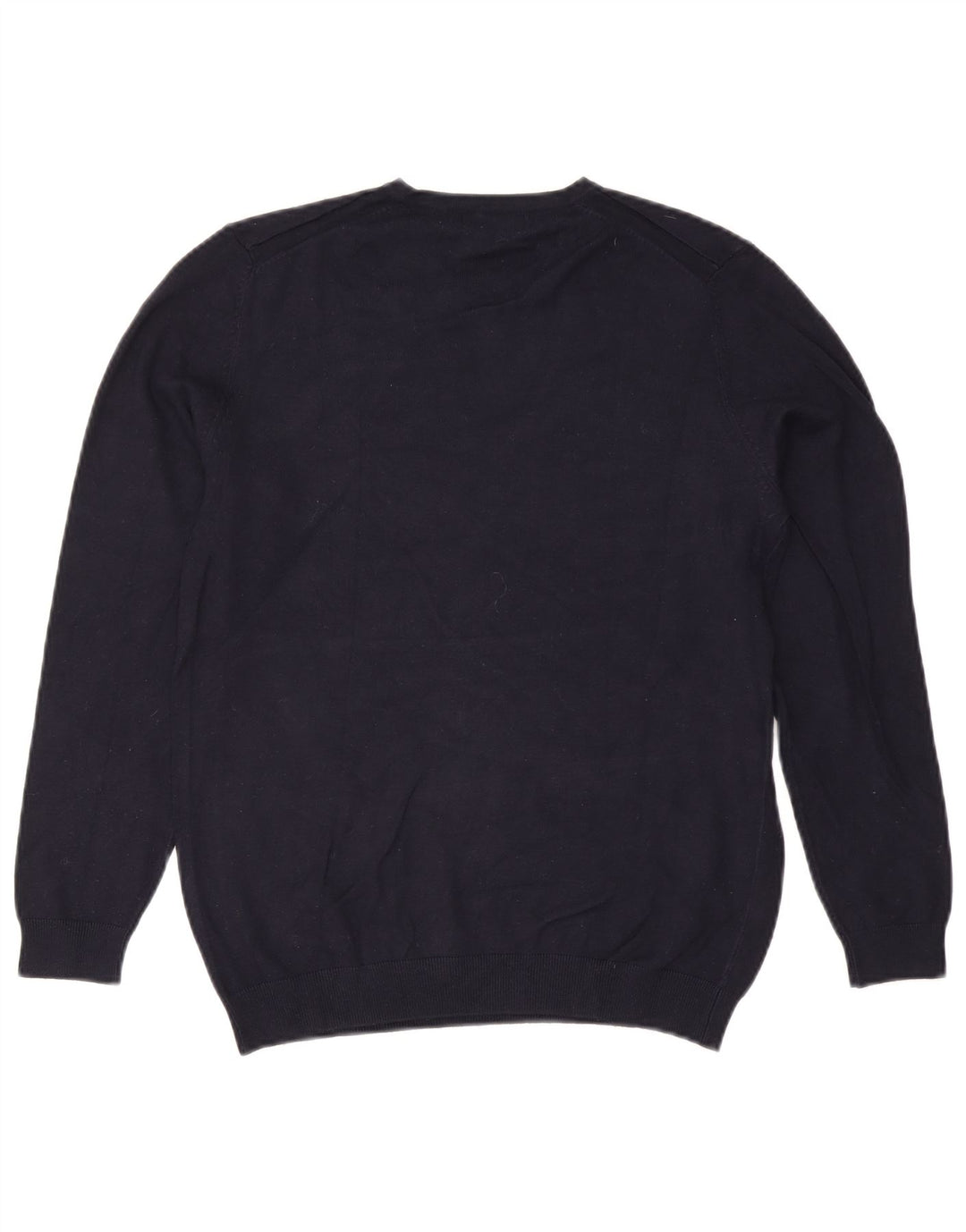 Maglione Zara da uomo con scollo a V grande blu navy