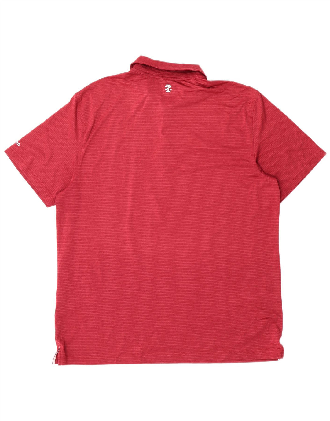 Polo da golf da uomo Izod, poliestere a righe grandi rosse