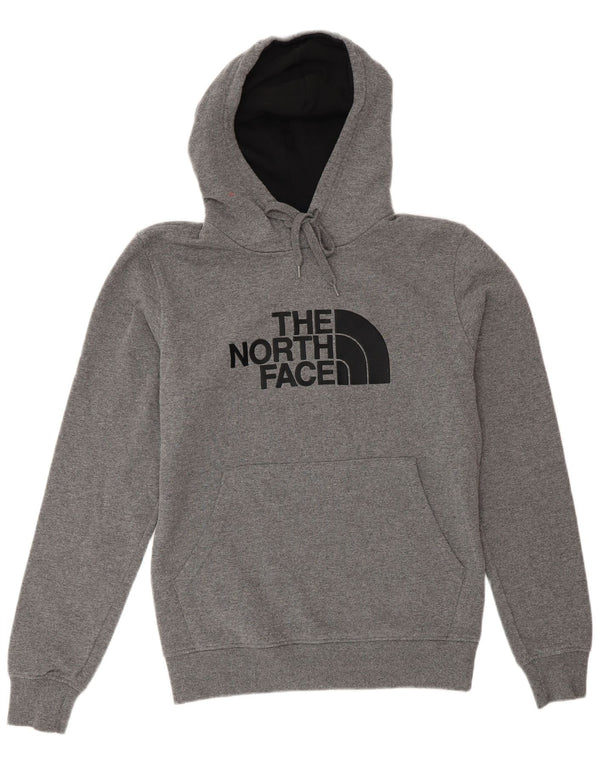 Felpa con cappuccio grafica da uomo The North Face piccola in cotone grigio