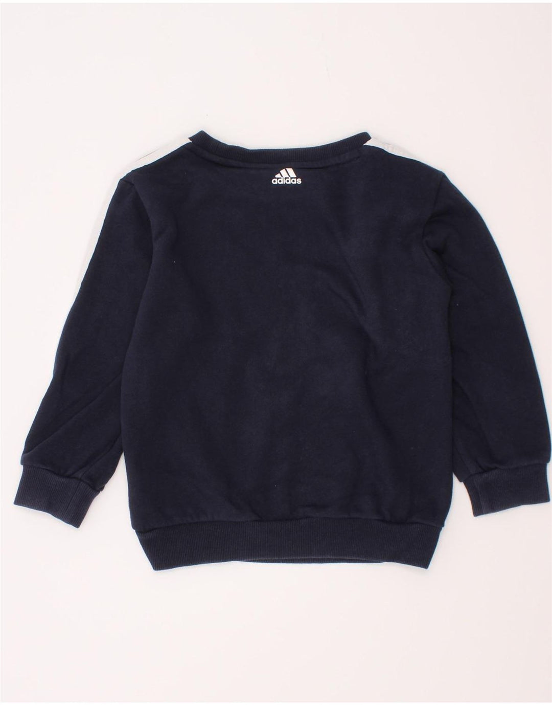 Felpa grafica Adidas da ragazzo, 2-3 anni, in cotone blu navy