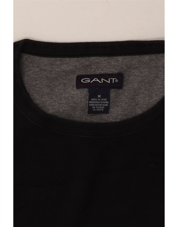GANT Mens Crew Neck Jumper Sweater Medium Black Cotton Vintage Gant and Second-Hand Gant from Messina Hembry 
