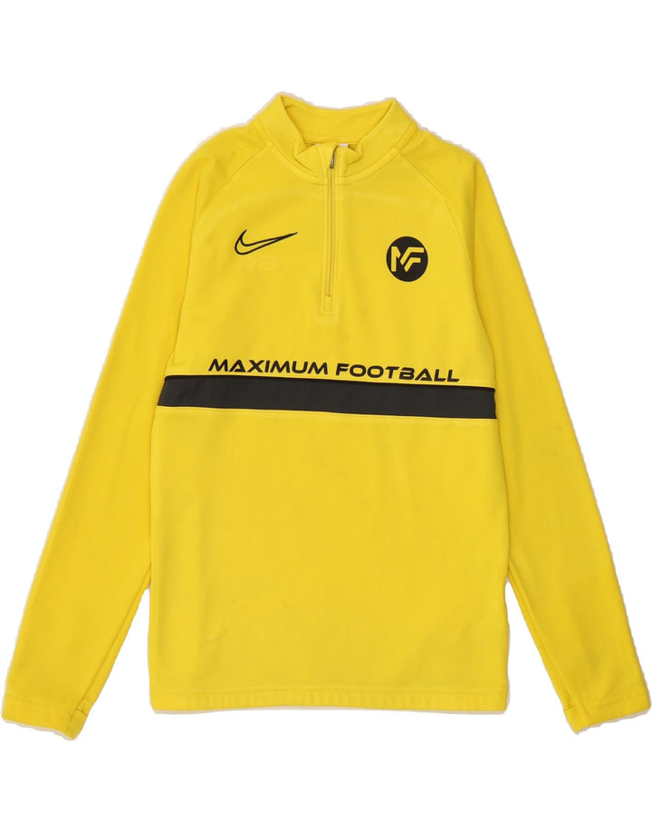 NIKE Boys Dri Fit Graphic Pullover Tracksuit Top 8-9 Years Small  Yellow Vintage Nike and Second-Hand Nike from Messina Hembry 