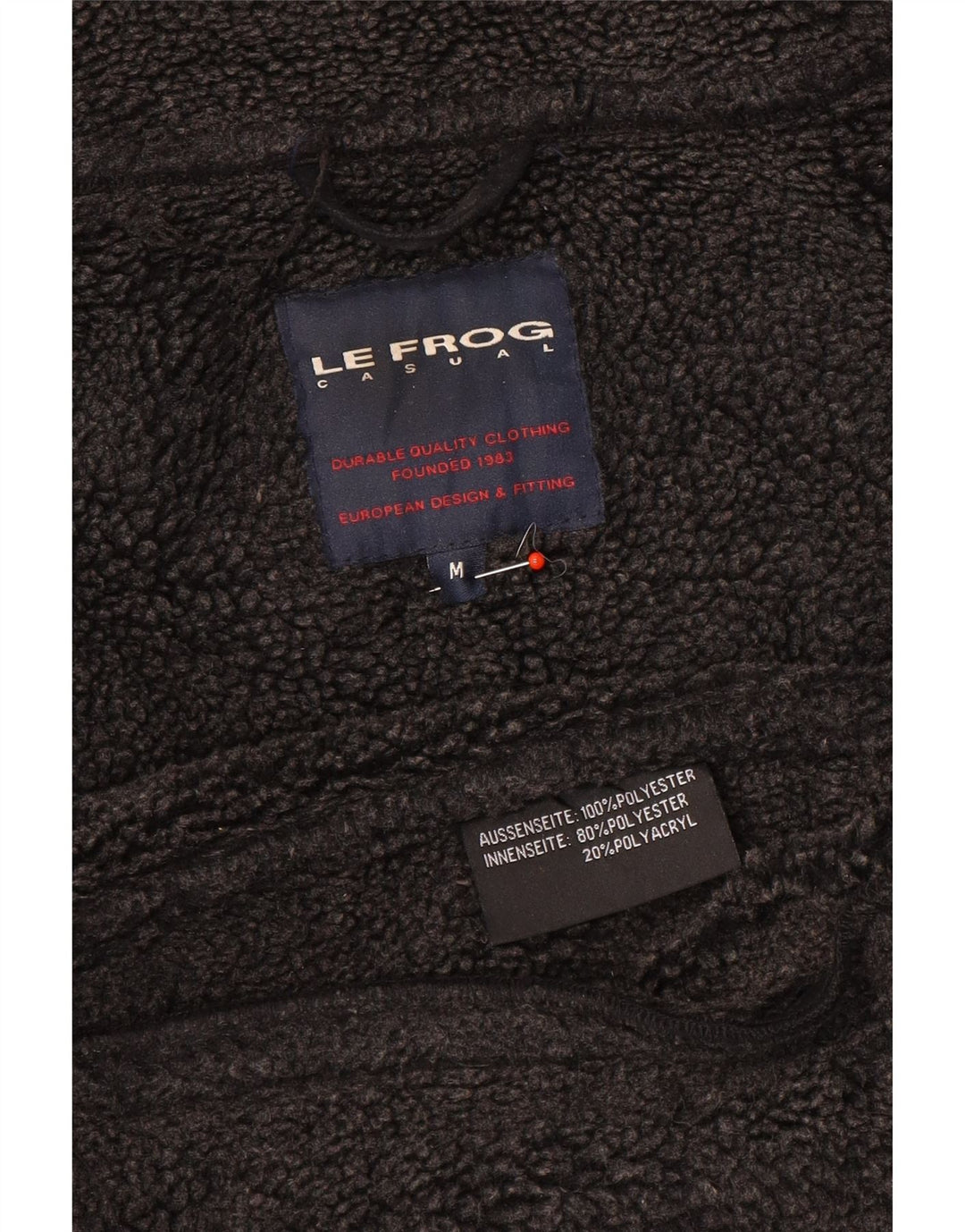 Giacca utility da uomo Le Frog UK 38 poliestere nero medio