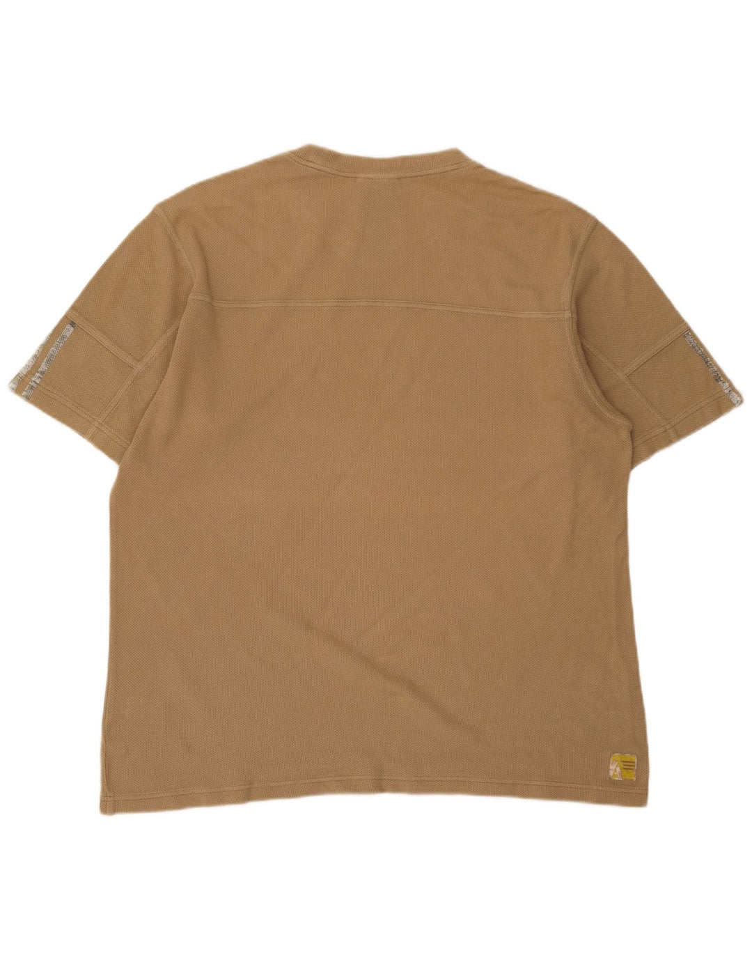 ADIDAS Mens T-Shirt Top Large Beige