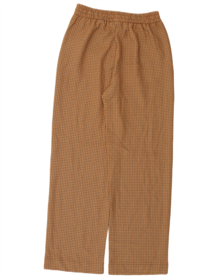 Pantaloni casual dritti da donna Zara medi W28 L29 pied de poule marroni