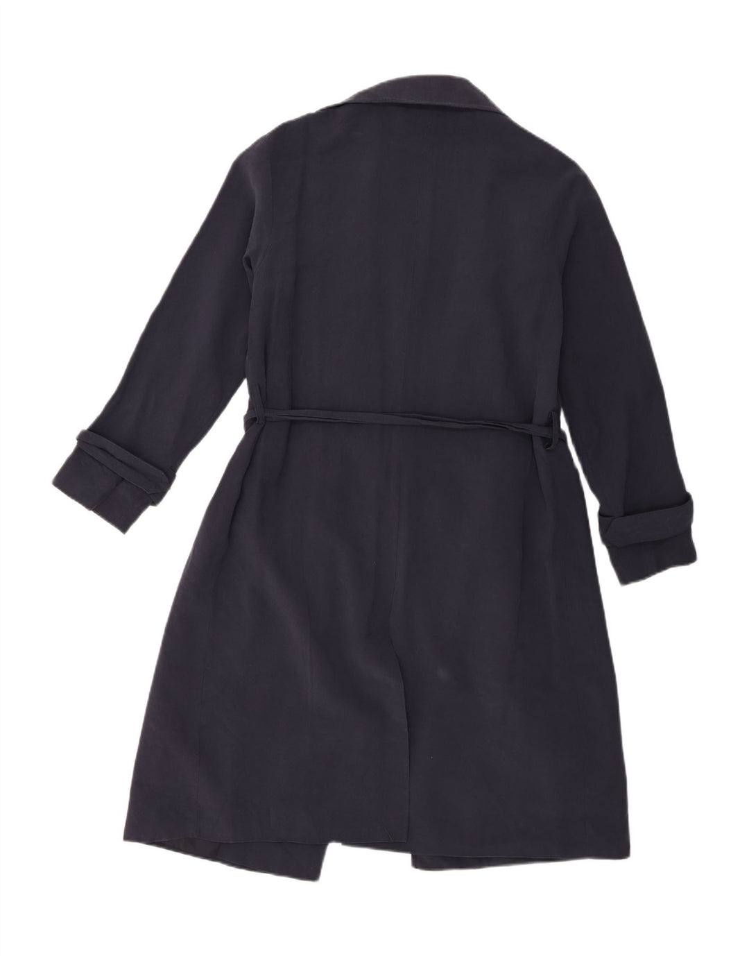 Trench da donna Oasis UK 6 XS in viscosa blu navy