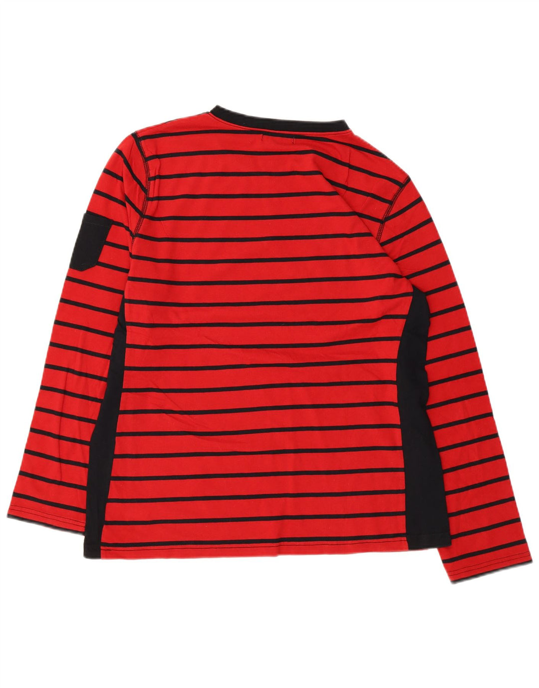 CHAPS Womens Top Long Sleeve UK 18 XL Red Striped Cotton