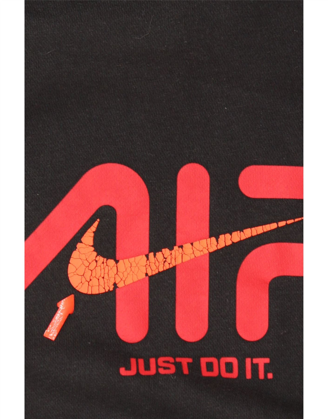 Felpa con cappuccio grafica Nike da uomo in cotone nero medio