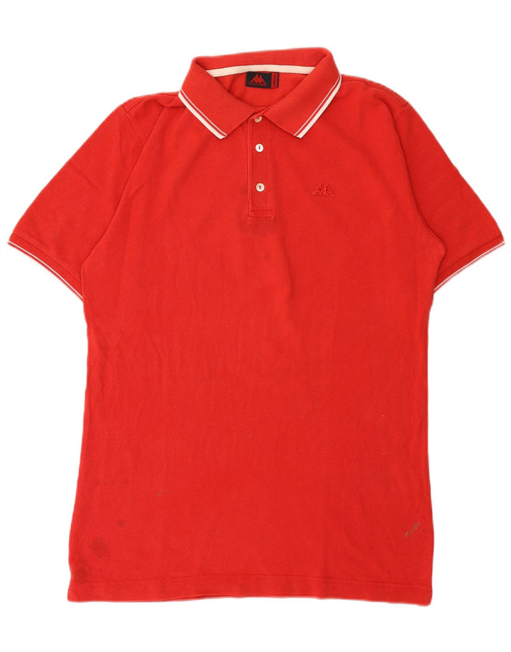 Polo Kappa Uomo Rosso Medio In Cotone