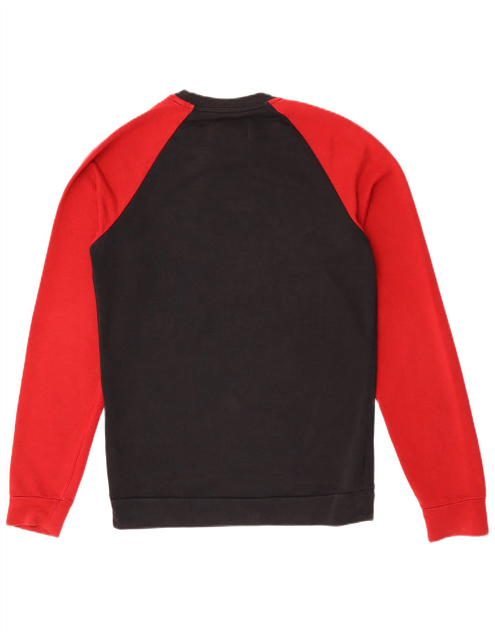 Felpa con grafica Jordan da uomo, piccola, in cotone color block nero