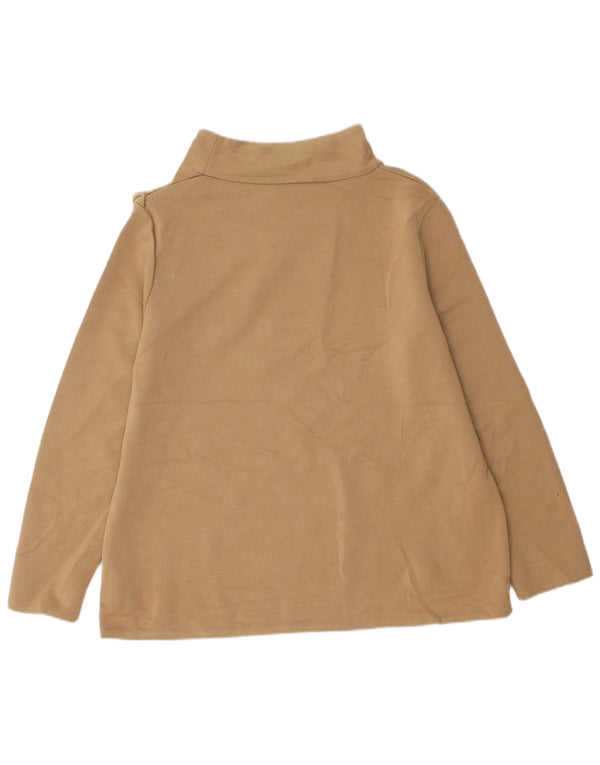 Cos Top da donna a maniche lunghe UK 14 Poliestere beige medio
