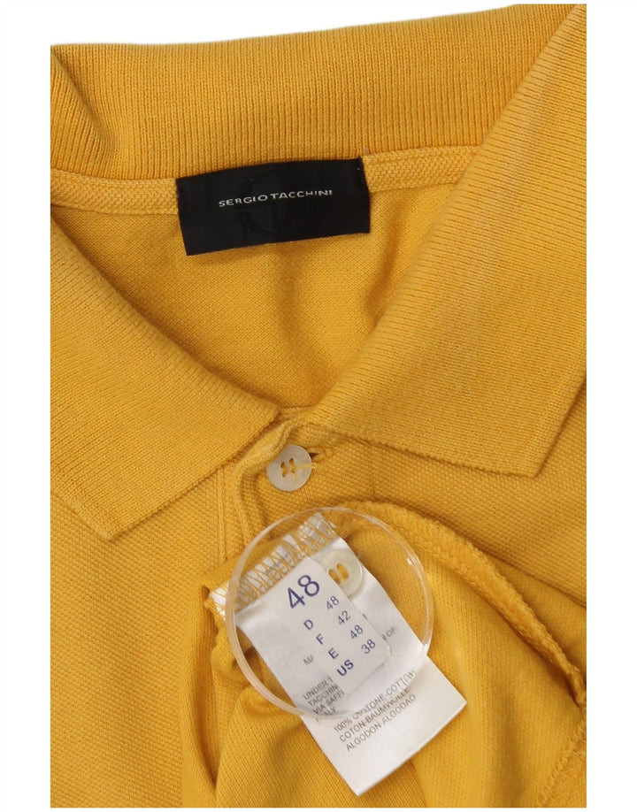 Polo Uomo Manica Lunga Sergio Tacchini IT 48 Cotone Giallo Medio