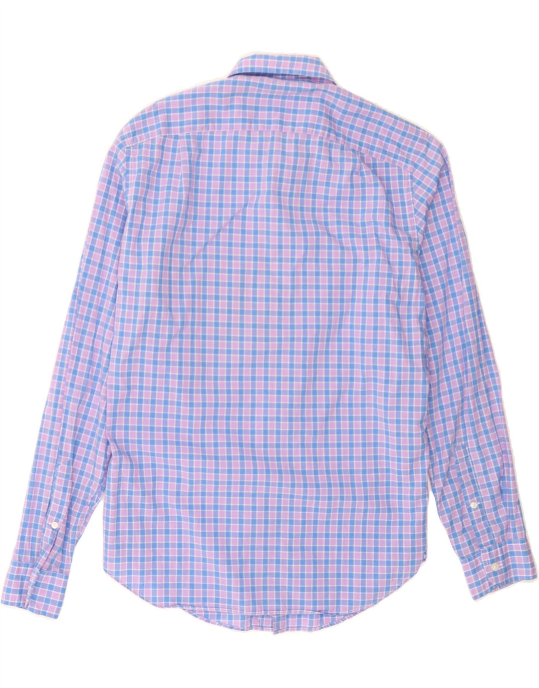 J. CREW Mens Shirt Small Blue Check Cotton Vintage J. Crew and Second-Hand J. Crew from Messina Hembry 