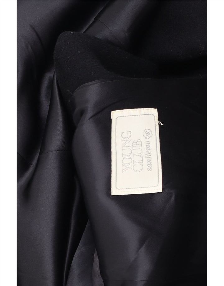 Cappotto doppiopetto da uomo San Remo UK 38 blu navy medio