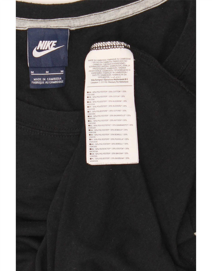Canotta grafica Nike da donna UK 14 medio nero poliestere
