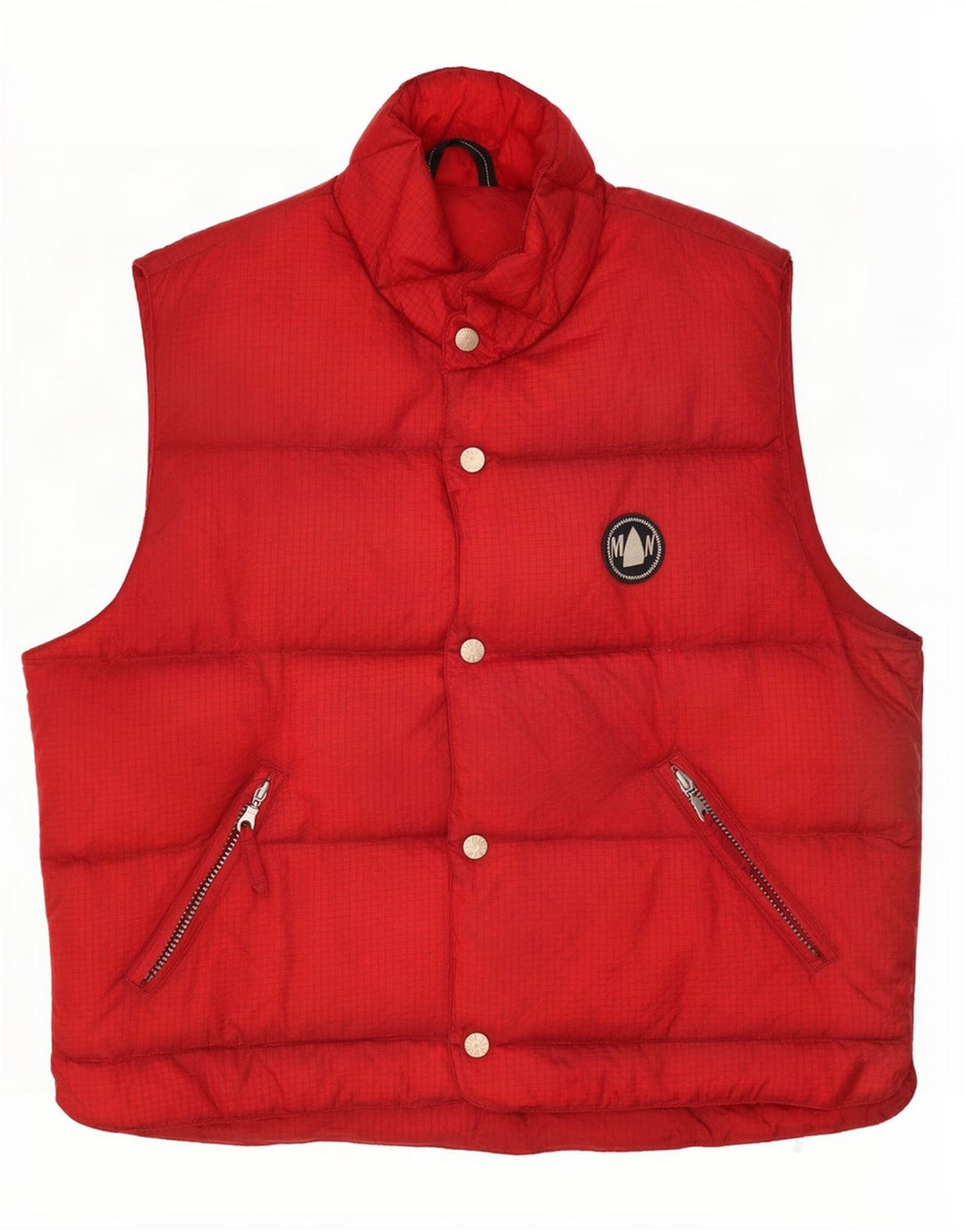 Gilet imbottito da uomo Murphy & Nye UK 38 medio rosso a quadri