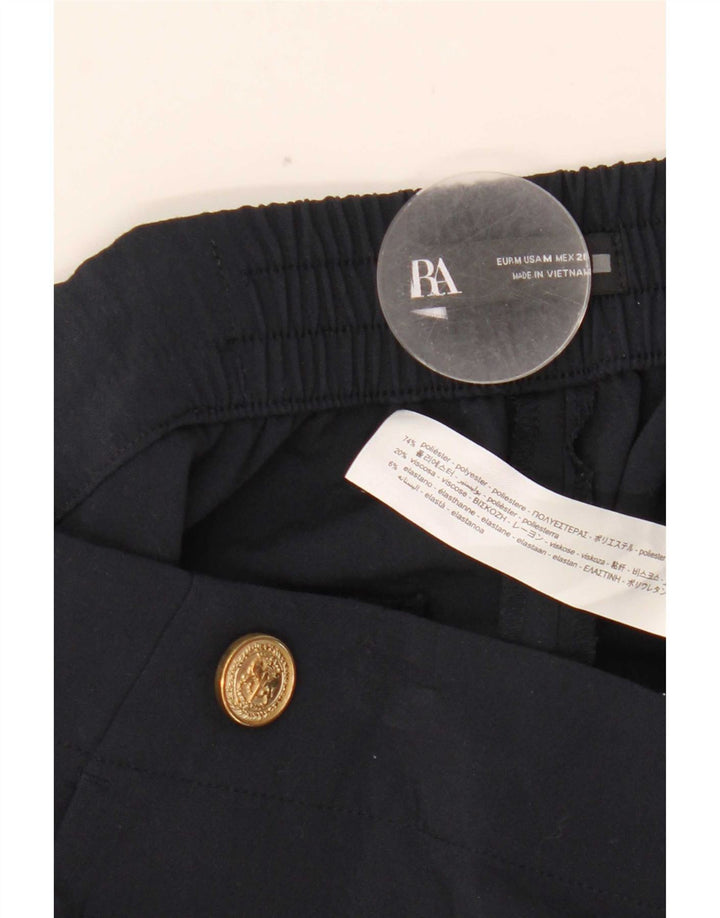 Pantaloni chino affusolati da donna Zara medi W28 L26 poliestere blu navy