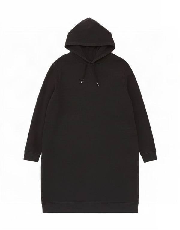 Abito con cappuccio a maniche lunghe da donna Marks & Spencer UK 18 XL cotone nero