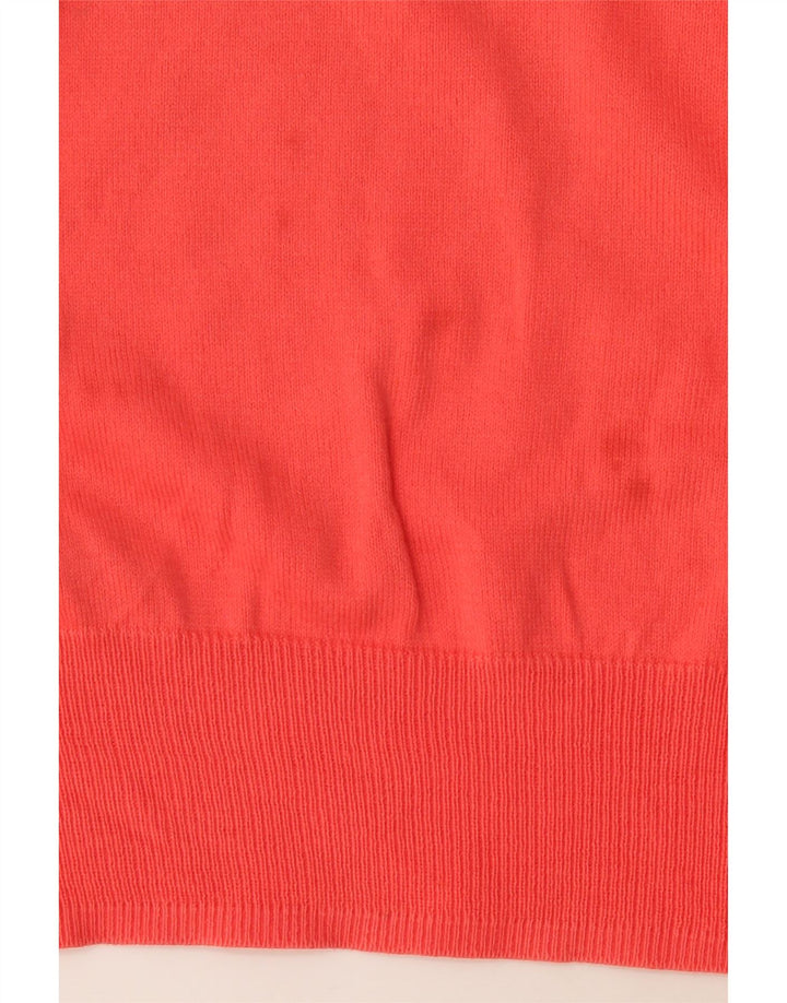 Maglione maglione girocollo da uomo Zara in cotone rosso medio