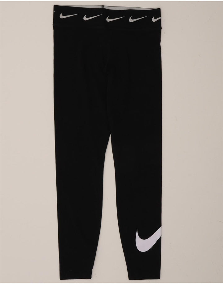Leggings grafici da donna Nike UK 12 cotone medio nero