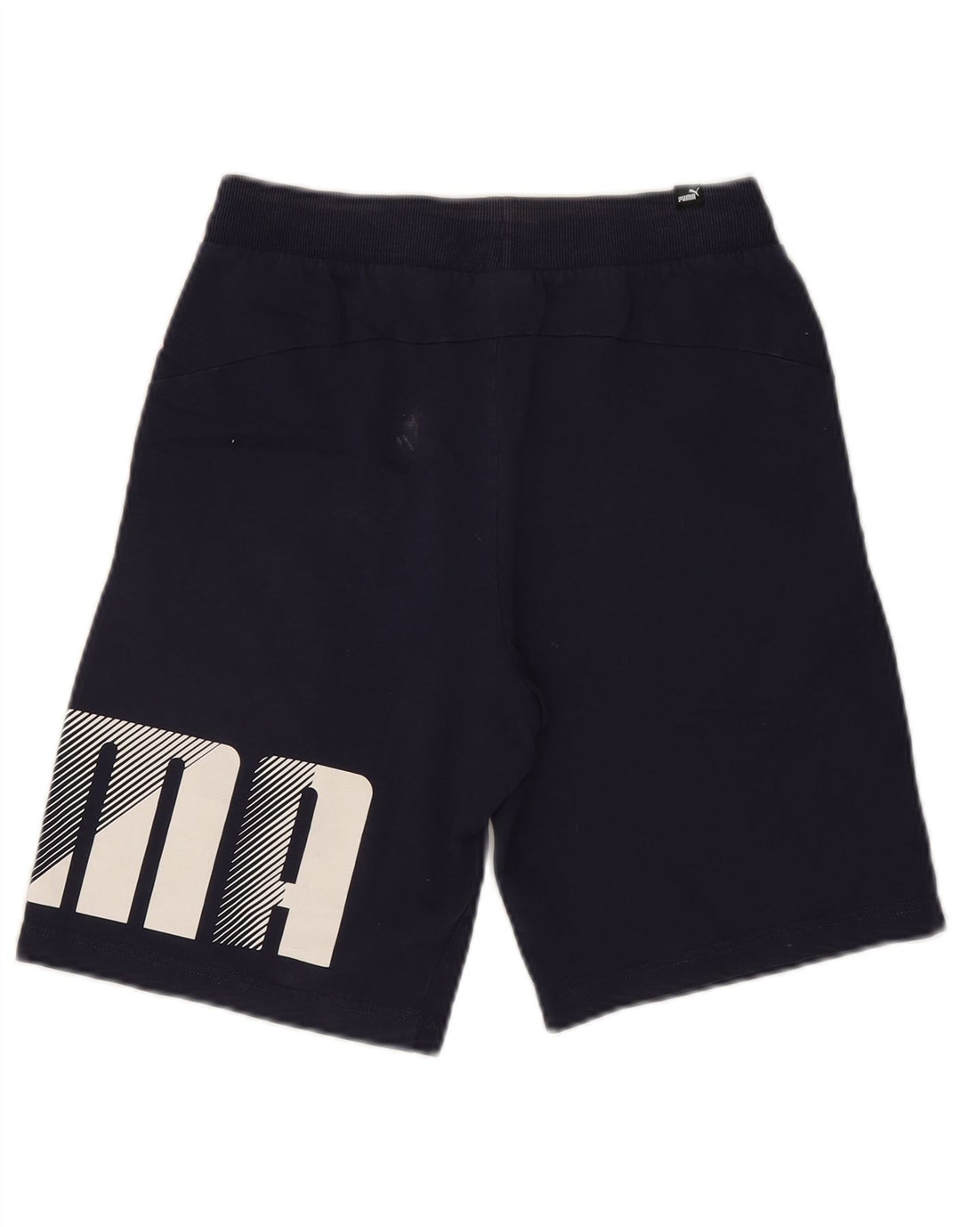 Pantaloncini sportivi grafici da uomo Puma piccoli in cotone blu navy