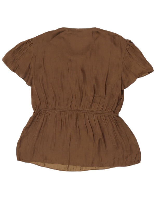 Jigsaw Camicetta da donna Top UK 12 Medio Cachi