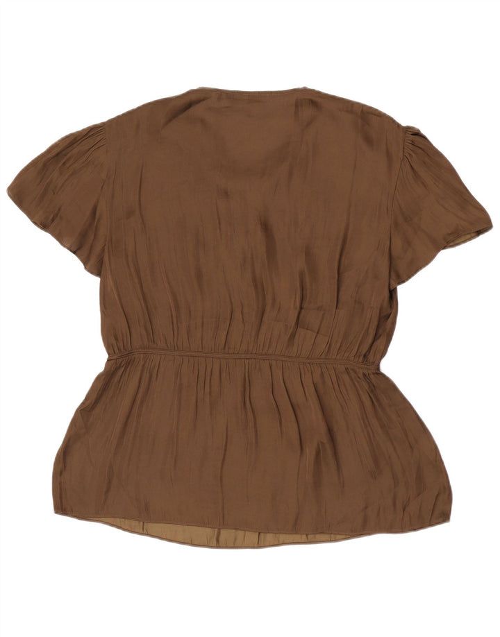 Jigsaw Camicetta da donna Top UK 12 Medio Cachi
