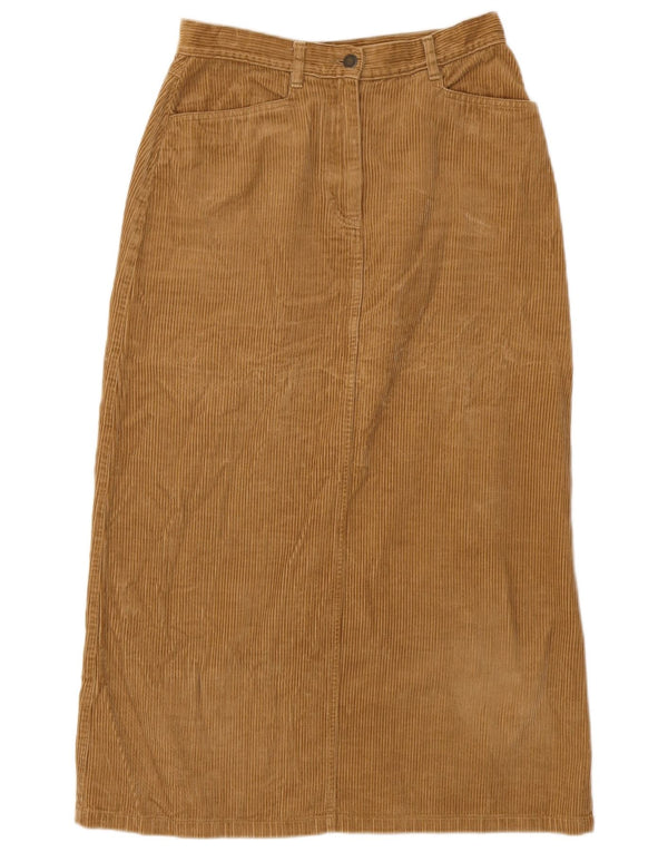 Gonna in velluto a coste a vita alta da donna Hess Natur EU 38 Medium W28 Beige