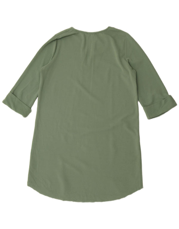 Abito a trapezio oversize da donna Zara con maniche a 3/4 UK 10 piccolo verde