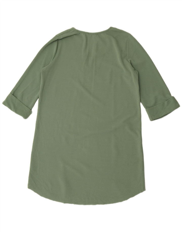 Abito a trapezio oversize da donna Zara con maniche a 3/4 UK 10 piccolo verde