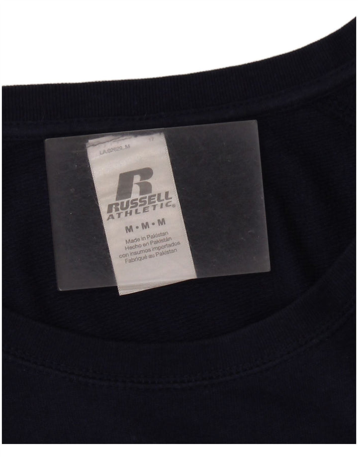 Felpa da donna RUSSELL ATHLETIC UK 14 cotone blu navy medio