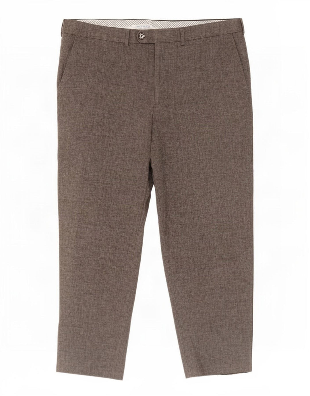 Pantaloni da abito dritti da uomo Marks & Spencer W38 L27 poliestere grigio