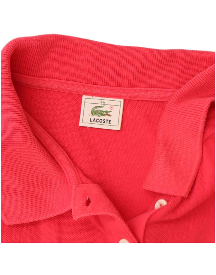 Polo senza maniche da donna LACOSTE taglia 44 grande cotone rosa