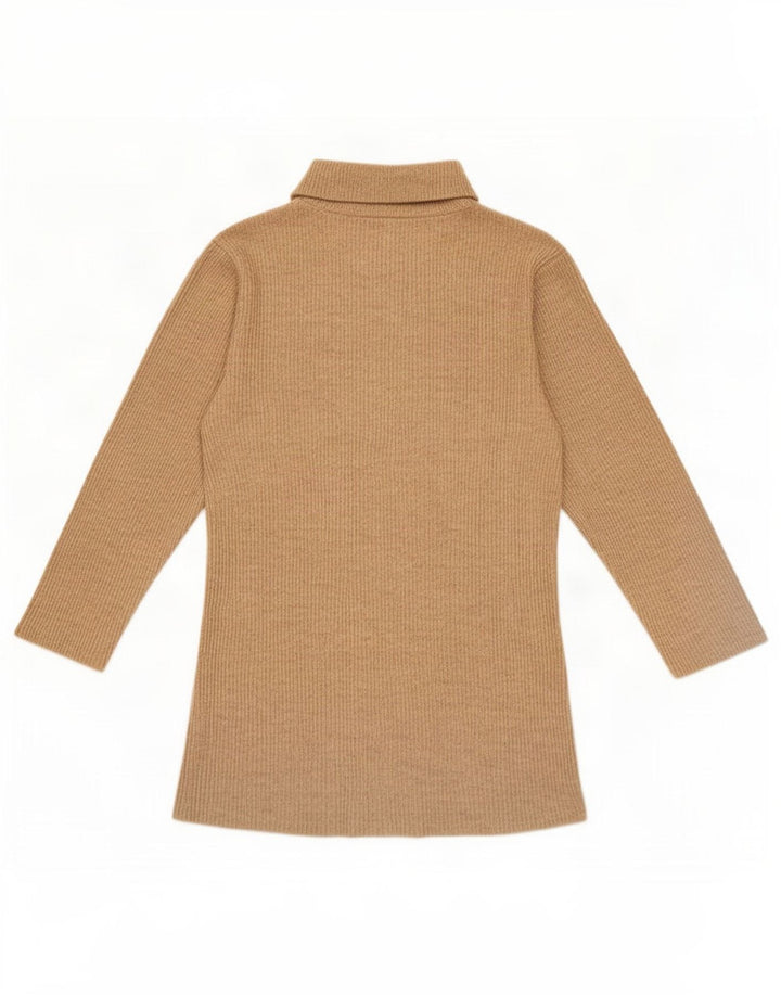 Top Zara Donna Manica 3/4 UK 12 Beige Medio