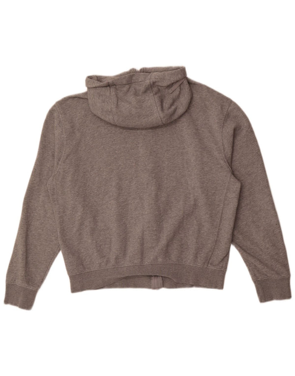 Felpa con cappuccio e zip oversize da donna Nike UK 14 Cotone chiazzato grigio medio