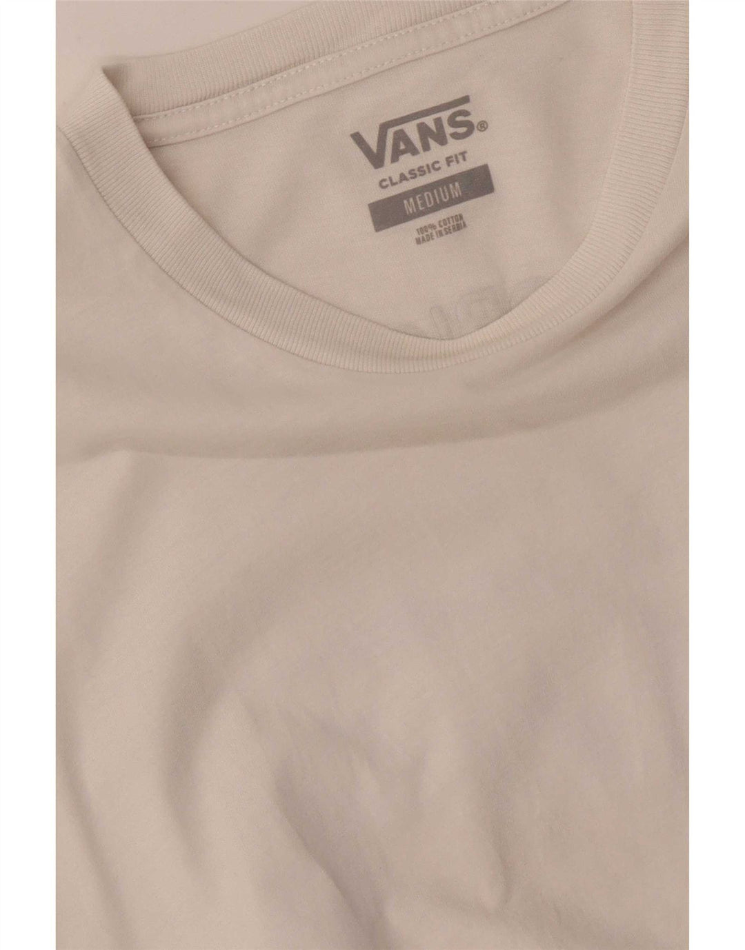 T-shirt grafica da uomo con vestibilità classica Vans, cotone bianco medio