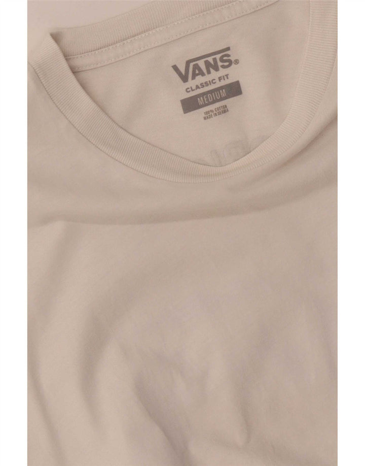 T-shirt grafica da uomo con vestibilità classica Vans, cotone bianco medio