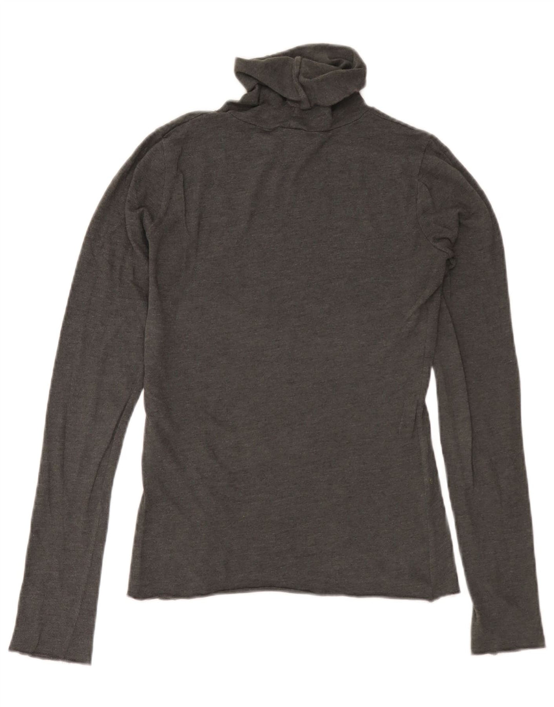 Top Zara da donna a collo alto a maniche lunghe UK 12 Grigio medio