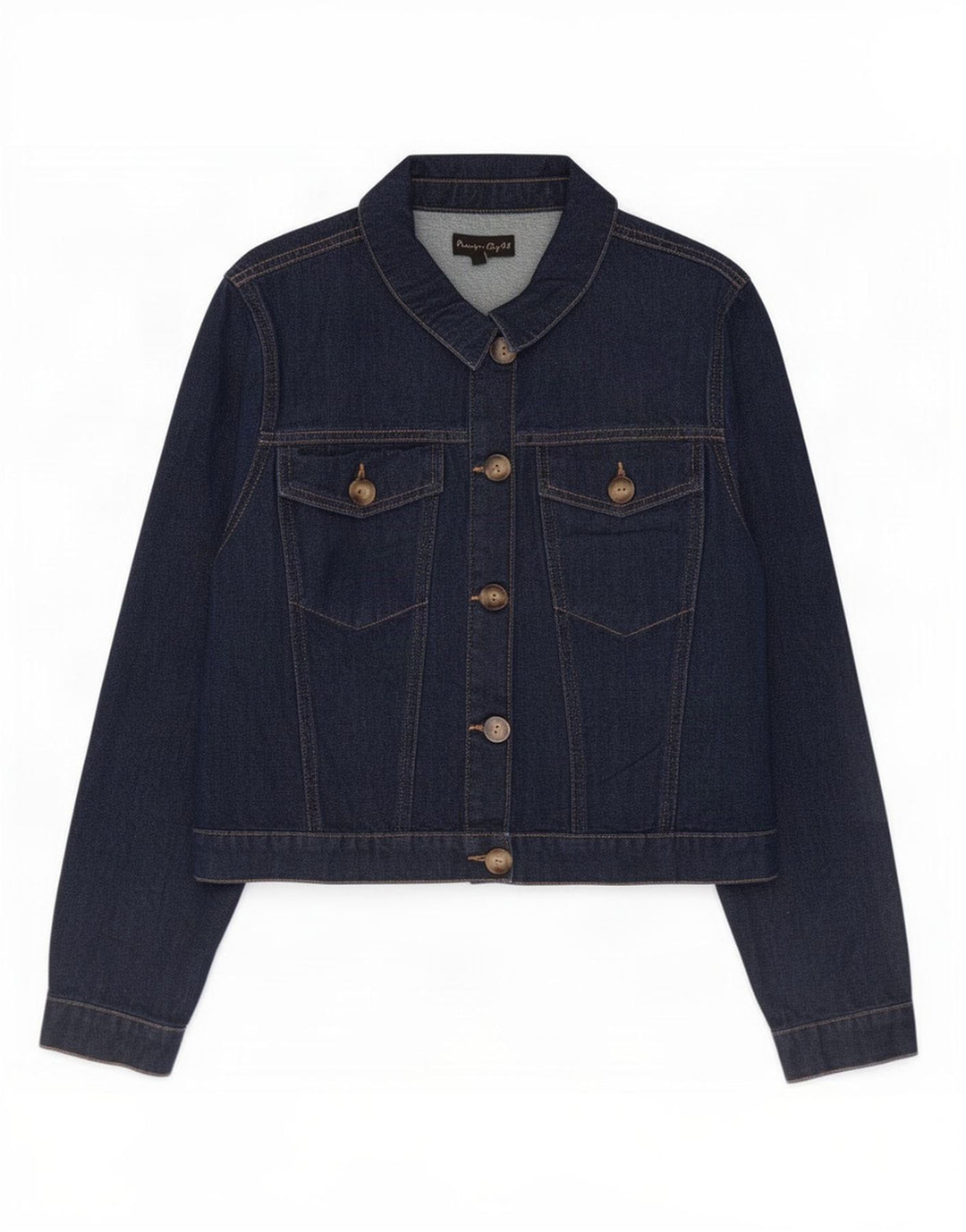 Giacca di jeans corta da donna Phase Eight UK 14 grande cotone blu navy